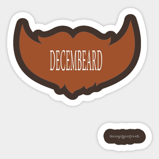 DECEMBEARD (Brown) Sticker by theenvyofyourfriends